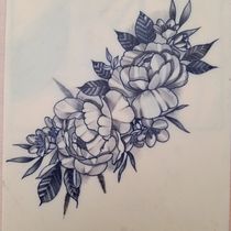 Mi Proyecto del curso: Tatuaje botánico con puntillismo. Un progetto di Illustrazione tradizionale, Design di tatuaggi e Illustrazione botanica di Geovanny Pelaez Arias - 14.08.2021