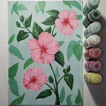 Mi Proyecto del curso: Pintura botánica con acrílico. Traditional illustration, Fine Arts, Painting, Acr, lic Painting, and Botanical Illustration project by Samira Ahmeti - 08.14.2021