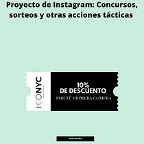 Proyecto de Instagram: concursos, sorteos y otras acciones tácticas. Een project van Marketing, Social media, Digitale marketing, Instagram,  Contentmarketing, Communicatie y Marketing voor Instagram van Katherine Calle - 09.08.2021