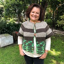 Mi Proyecto del curso:  Top-down: prendas a crochet de una sola pieza. Fashion Design, Fiber Arts, DIY, and Crochet project by Esperanza García Reyes - 08.10.2021