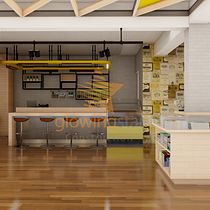 My project in Interior Design for Restaurants course. Projekt z dziedziny Architektura wnętrz, Projektowanie wnętrz, Dekoracja wnętrz, Projektowanie powierzchni h, low i ch użytkownika Engr.Aamna Shabbir - 15.08.2021