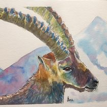 My project in Expressive Animal Portraits in Watercolor course Ein Projekt aus dem Bereich Traditionelle Illustration, Aquarellmalerei, Realistische Zeichnung und Naturalistische Illustration von Béatrice Ledermann - 15.08.2021
