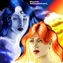 Meu projeto do curso: Retrato digital no Photoshop com um toque de fantasia usando minhas amigas de inspiração. Traditional illustration, Drawing, Digital Illustration, Portrait Drawing, Digital Drawing, and Digital Painting project by renannazevedo13 - 08.15.2021
