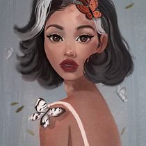 My project in Powerful Female Characters: Illustrating Confidence and Diversity course. Traditional illustration, Painting, Digital Illustration, Digital Drawing, and Digital Painting project by Magda Zembrzuska - 08.15.2021