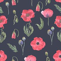 My project in Creating Patterns Using Watercolor course. Pattern Design, Fashion Design, and Watercolor Painting project by Magda Zembrzuska - 08.15.2021