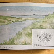 My project in Watercolor Travel Journal course. Traditional illustration, Watercolor Painting, Architectural Illustration, and Sketchbook project by Rachel Wold - 08.15.2021