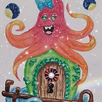 Mi Proyecto del curso: Técnicas de acuarela para ilustraciones de ensueño. Para editarlo use PicsArt. . Projekt z dziedziny Trad, c, jna ilustracja,  R, sunek, Malowanie akwarelą, Ilustracja w i dawnicza użytkownika Alicia Pulido Pérez - 14.08.2021