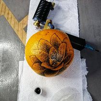 Prácticas en naranjas para el curso: Tatuaje para principiantes. Tattoo Design project by Joel Romero Picazo - 08.16.2021