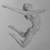 Mi Proyecto del curso: Salto al vacio/Leap into the void. Fine Arts, Sketching, Pencil Drawing, Drawing, and Realistic Drawing project by Daniel - 08.15.2021