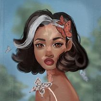 My project in Powerful Female Characters: Illustrating Confidence and Diversity course. Traditional illustration, Painting, Digital Illustration, Digital Drawing, and Digital Painting project by Rayyan Alyammahi - 08.16.2021
