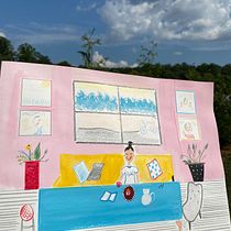 Projeto Meu Futuro: Minha pousada, café e ateliê na praia . Traditional illustration, Sketching, Creativit, Drawing, Watercolor Painting, Sketchbook, and Gouache Painting project by julimelendres - 08.11.2021