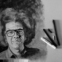 Meu projeto do curso: Retrato realista com carvão vegetal. Traditional illustration, Fine Arts, Drawing, Portrait Drawing, and Realistic Drawing project by Mario Sales - 08.16.2021