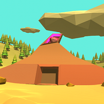 Mi Proyecto del curso: Modelado de escenarios low poly para videojuegos. 3D, and 3D Modeling project by luna_solitaria879 - 08.15.2021