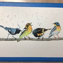 My project in Artistic Watercolor Techniques for Illustrating Birds course. Traditional illustration, Watercolor Painting, Realistic Drawing, and Naturalistic Illustration project by patticifelli22 - 08.17.2021