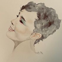 My project in Watercolor Portrait from a Photo course. Watercolor Painting project by Kris - 08.17.2021