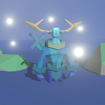 Mi Proyecto del curso: Modelado de personajes low poly para videojuegos  Ein Projekt aus dem Bereich 3D, 3-D-Modellierung, Videospiele, Design von 3-D-Figuren und Design für Videospiele von Antonio Carrasco Galinsoga - 17.08.2021