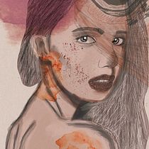 Mi Proyecto del curso: Retrato ilustrado con Procreate. Ilustração tradicional, Ilustração vetorial, Ilustração digital, e Desenho de retrato projeto de m a q u i t a - 18.08.2021