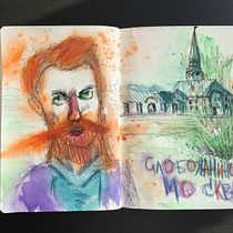 My project in Artistic Watercolor Sketching: Dare to Express Your Ideas course. Traditional illustration, Sketching, Creativit, Drawing, Watercolor Painting, and Sketchbook project by Ksenia - 08.18.2021