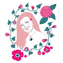 Mi Proyecto del curso: Retrato ilustrado con elementos botánicos. Un progetto di Illustrazione tradizionale, Illustrazione digitale, Illustrazione botanica e Disegno digitale di Julia Alma Padilla - 15.08.2021