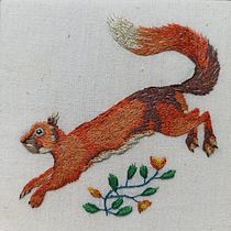 Meu projeto do curso: Bordado needle painting: recrie a beleza da vida selvagem. Un progetto di Illustrazione tradizionale e Ricamo di Maria Campelo - 18.08.2021