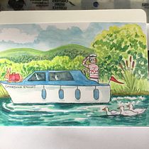 My project in Exploratory Sketchbook: Find Your Drawing Style course. Traditional illustration, Sketching, Creativit, Drawing, Watercolor Painting, Sketchbook, Gouache Painting, and Photograph project by margaret_cybersales - 08.18.2021