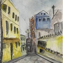 Meu projeto do curso: Criação de paisagem contemporânea em aquarela. Projekt z dziedziny  Sztuki piękne i Malowanie akwarelą użytkownika alufcarvalho - 12.08.2021