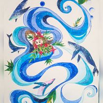 Mi Proyecto del curso: Técnicas de acuarela para ilustraciones de ensueño. Projekt z dziedziny Trad, c, jna ilustracja,  R, sunek, Malowanie akwarelą, Ilustracja w i dawnicza użytkownika jeanette aguilar - 17.08.2021