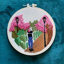 My project in Introduction to Botanical Embroidery course. Projekt z dziedziny  Haft użytkownika Dominique Chandia - 18.08.2021