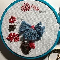My project in Embroidery and Watercolor Basic Techniques course. Painting, Watercolor Painting, and Embroider project by jhirunr - 08.14.2021