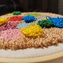 My project in Introduction to Punch Needle Embroidery course. Embroider, and Punch Needle project by Ana Karen Dubilet - 08.19.2021