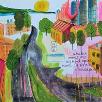 My project in Pictorial Sketchbook with Gouache course. Traditional illustration, Sketching, Drawing, Architectural Illustration, Sketchbook, and Gouache Painting project by edithdh - 08.19.2021