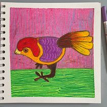 My project in Creative Drawing with Oil Pastels course. Traditional illustration, Fine Arts, Pencil Drawing, and Drawing project by Nathalie Titterton - 08.19.2021