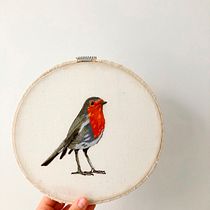 Mi Proyecto del curso: Pintar con hilo: técnicas de ilustración textil. Ilustração tradicional, e Bordado projeto de Misao Vega - 18.08.2021