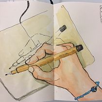 My project in Urban Sketching: Express Your World in a New Perspective course. Un projet de Illustration traditionnelle, Esquisse , Dessin, Aquarelle, Illustration architecturale , et Carnet de croquis de antonina_randazzo - 20.08.2021