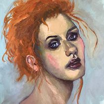 My project in Expressive Oil Portraiture: Explore the Alla Prima Technique course. Fine Arts, Painting, and Oil Painting project by Denise Braun - 08.16.2021
