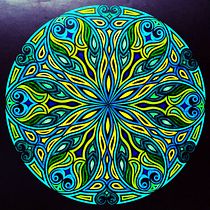 Mi Proyecto del curso: El arte de dibujar mandalas: crea patrones geométricos. Drawing & Ink Illustration project by valeria garcia - 08.18.2021
