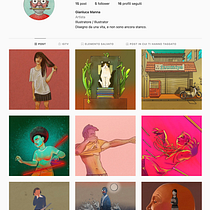 Il mio progetto del corso: Creazione di un portfolio di illustrazione su Instagram. Un projet de Illustration traditionnelle, Réseaux sociaux, Illustration numérique, Gestion de portefeuille, Instagram , et Design pour les réseaux sociaux de Gianluca Manna - 20.08.2021