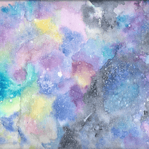 Final project in Modern Watercolor Techniques course - GALAXY. Un progetto di Illustrazione tradizionale, Belle arti, Pittura e Pittura ad acquerello di whale_fall - 20.08.2021