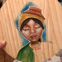 Mi Proyecto del curso: Acuarela sobre madera. Traditional illustration, Fine Arts, and Watercolor Painting project by malamairechrystel - 08.20.2021