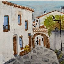 My project in Urban Landscapes in Watercolor course. Un projet de Beaux Arts, Aquarelle et Illustration architecturale de Cristina Nava - 22.08.2021