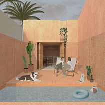 Mi Proyecto del curso: Representación gráfica de proyectos arquitectónicos. Architecture, Graphic Design, Interior Architecture, Interior Design, L, scape Architecture, Collage, Digital Architecture, and Architectural Illustration project by Sol Carmin D'Elia - 08.21.2021