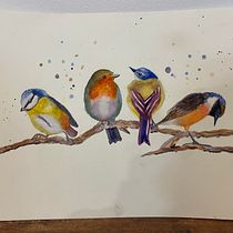  First ever water colour painting and I'm very happy with it. Thanks for your course Sarah.. Traditional illustration, Watercolor Painting, Realistic Drawing, and Naturalistic Illustration project by karen_dempsey - 08.21.2021