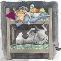 My project in Introduction to Children’s Illustration course. Traditional illustration, Fine Arts, Painting, Pencil Drawing, Drawing, Watercolor Painting, Children's Illustration, and Narrative project by Tina Fraughton - 08.21.2021