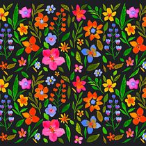 My project in Vibrant Floral Patterns with Watercolors course. Traditional illustration, Pattern Design, Watercolor Painting, and Botanical Illustration project by Priscilla Basilio - 08.16.2021