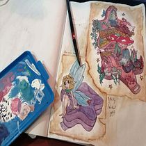 El arte del sketching: transforma tus bocetos en arte/ polly pocket 1992. Traditional illustration, Pencil Drawing, Drawing, and Sketchbook project by Cecilia Torrescano Rosso - 08.19.2021