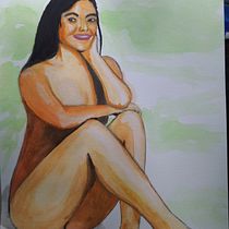 Meu projeto do curso: Figura humana em aquarela. Un progetto di Illustrazione tradizionale, Belle arti, Pittura, Pittura ad acquerello, Disegno realistico e Disegno anatomico di jreoliveira - 22.08.2021