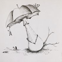 Mon projet du cours : Illustration surréaliste aux feutres Ein Projekt aus dem Bereich Traditionelle Illustration, Bleistiftzeichnung, Zeichnung, Realistische Zeichnung, Artistische Zeichnung und Illustration mit Tinte von fabiennebegonia - 22.08.2021