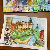 My project in Architectural Sketching with Watercolor and Ink course. Sketching, Drawing, Watercolor Painting, Architectural Illustration, Sketchbook & Ink Illustration project by SockPeng Ng - 08.19.2021