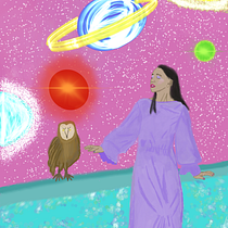 Mi Proyecto del curso: Procreate: Chica espacial. Un progetto di Illustrazione tradizionale, Illustrazione digitale e Disegno digitale di Montse Puig Santiago - 22.08.2021