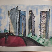 Mi Proyecto del curso: Dibujo arquitectónico con acuarela y tinta. Sketching, Drawing, Watercolor Painting, Architectural Illustration, Sketchbook & Ink Illustration project by Adofo Salas León - 08.22.2021